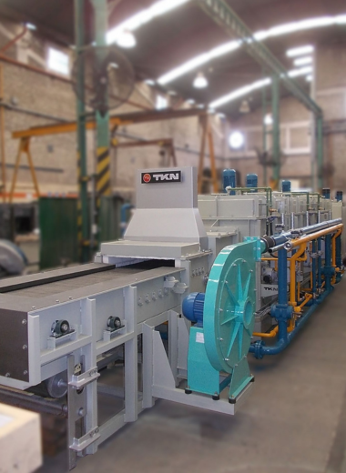 fastener carbonitriding line