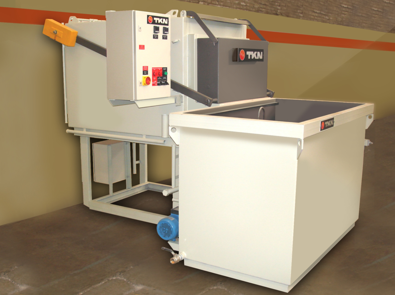 horno electrico de camara con maquina de enfriamiento