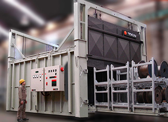 Teknoaustral - Automatic load furnace for aging aluminum wire